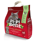 Pi-Pi-Bent  5кг Сенсация свежести (п/эт.пакет) комк. наполнитель д/кошек