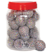 Игрушка 3892 для кошек  Мяч калейдоскоп, d40мм (банка 36шт.)