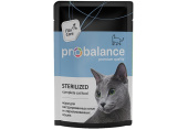 PROBALANCE Д/КОШЕК СТЕРИЛИЗОВАННЫХ И КАСТРИРОВАННЫХ 85г (ПАУЧ) 02РВ084