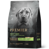 Premier Dog 3кг LambTurkey ADULT Maxi (Свежее мясо ягненка с индейкой для собак крупных пород)															