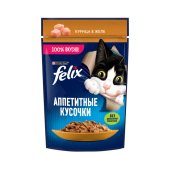 Феликс Аппетитные Кусочки Курица 75гх26