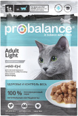 PROBALANCE Д/МАЛОАКТИВНЫХ КОШЕК 85г LIGHT (ПАУЧ) 02РВ320