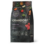 Grandorf fresh cat adult (свежее мясо ягненок с бататом для кошек) 2кг