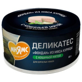 Мнямс 80гр Деликатес Фондан из мяса курицы с кош мят для кош