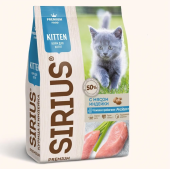 КОРМ SIRIUS ДЛЯ КОТЯТ ИНДЕЙКА 24*1 400г