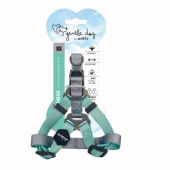 Шлейка для собак GENTLE DOG XS, 1.5 x 25 - 35 см бирюзовая, MPets 10847899