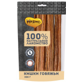 Мнямс лакомство для собак 1 шт Кишки говяжьи (в уп 300г ) 