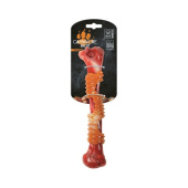 Игрушка для собак Карнивор кость, вкус бекона, красная 25.4 x 5.5 x 4.8 см MPets 10650799