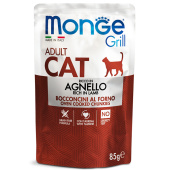 Monge Cat 85 гр Grill Pouch паучи для вз кош новозеландский Ягненок 