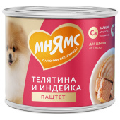Мнямс 200гр Паштет из телятины и индейки для щенков ПРАВИЛЬНОЕ РАЗВИТИЕ 200 г (35059)