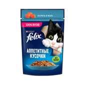 Феликс Аппетитные Кусочки Форель 75гх26