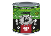 Корм консервированный ZooRing для собак Мясной микс, 850 гр