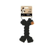 Игрушка для собак косточка черная 19 см (хлопок) Mpets 10648908