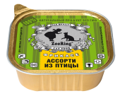 Консервы ZooRing для кошек паштет Ассорти из птицы, 100 гр