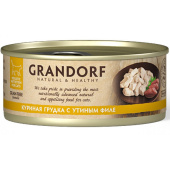 GRANDORF CAT консервы для кошек куриная грудка с утиным филе 70 гр