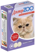 ДокторZoo витамины 90таб, лосось д/кошек
