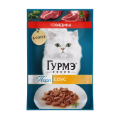 Гурме ПЕРЛ д/К Говядина Соус 75гх26
