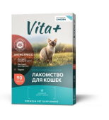 ЛАКОМСТВО SIRIUS VITA+ ДЛЯ КОШЕК АНТИСТРЕСС КОШАЧЬЯ МЯТА 60*1 45г