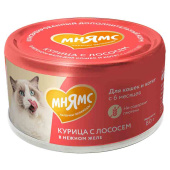 Мнямс пауч 80г кош и котят старше 6 мес курица с лососем в желе 