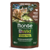 Monge Cat 85 гр BWild GRAIN FREE из мяса буйвола для кр пор (30497)