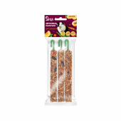 Зерновые палочки д/грызунов Snax ассорти (овощи, шиповник, абрикос) 3 шт (75г)