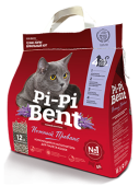 Pi-Pi-Bent  5кг Нежный прованс (бум.крафт-пакет) комк. наполнитель д/кошек