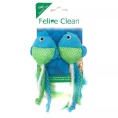 Feline Clean игрушка для кошек Dental Рыбки, ленты и перья (2 шт.) (30002)