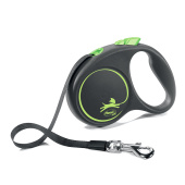 Рулетка (Flexi) Black Design S ремень 5м до 15кг зеленый