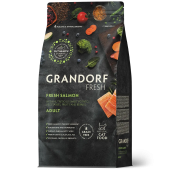 Grandorf fresh cat dult свежее филе лосося с бататом для кошек 2 кг