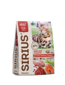 КОРМ SIRIUS ДЛЯ ВЗРОСЛЫХ КОШЕК МЯСНОЙ РАЦИОН 24*1 400г