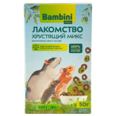 Лакомство Bambini Pets Хрустящий микс для крыс и хомячков, 50 г. (35012)