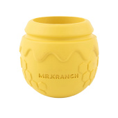 Игрушка Mr.Kranch для собак Горшочек меда 9*8 см желтая с ароматом сливок (34004)