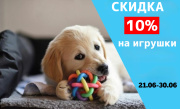 Скидка 10% на игрушки.