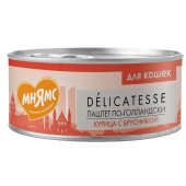 Мнямс конс 100гр Курица с брусникой для кошек Паштет по-голландски 