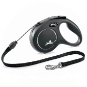 Рулетка (Flexi) Classic М трос 5м до 20кг черный