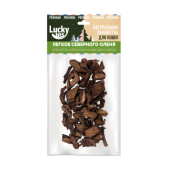 Лакомство для кошек Lucky bits Легкое оленя Новогодняя коллекция 30 г (Лаки битс)