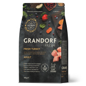 Grandorf fresh cat dult свежее мясо индейки с бататом для кошек 400 г