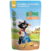 Мнямс пауч 85 гр сочные кусочки в желе для кошек с уткой 