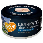 Мнямс 80гр Деликатес Фондан из мяса курицы с козьим мол для котят старше 3 месяцев 