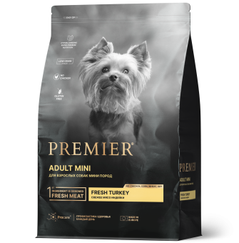 Premier dog 1кг для вз соб мел пор Индейка  