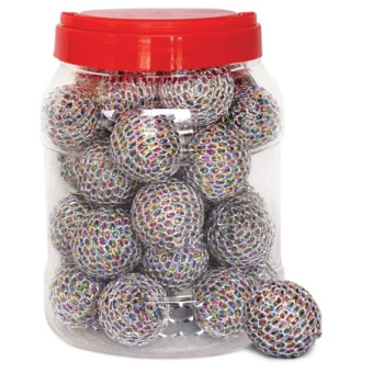 Игрушка 3892 для кошек  Мяч калейдоскоп, d40мм (банка 36шт.)