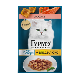 Гурме ПЕРЛ Желе де-Люкс Лосось 75гх26