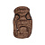 Пуховик(осень,зима,весна),цв.коричн.L (38-дл.спинки;27-дл.гр.;56-обх.гр.;36-обх.шеи;7см-ворот)			