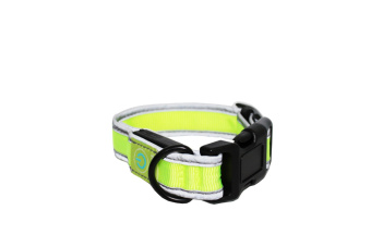 №1 Ошейник Лэд USB  Эконил 2,5*25-30см XS  желтый неон, 1х72шт