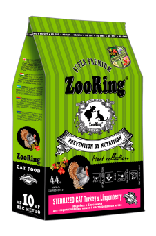 Zooring Sterilized CAT (Цена за 1 кг) TURKEYLingonberry 10 кг