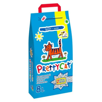 Наполнитель 4кг (8л) PrettyCat глиняный впит с део-кристалл Aroma Fruit  