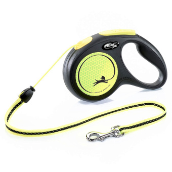 Рулетка FLEXI NEW NEON M Д/СОБАК 5м 20кг ТРОС 5222