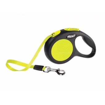 Рулетка (Flexi) New Neon M ремень 5м до 25кг