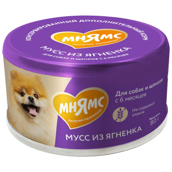 Мнямс Мусс 80 г ЯГНЕНОК для соб и щен старше 6 мес