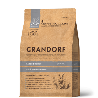 GRANDORF DOG 1кг RabbitTurkey MEDMAXI (кролик с индейкой для собак средних и крупных пород)